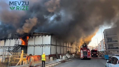 Malatya'da İşçilerin Kaldığı Konteynerde Yangın Çıktı!