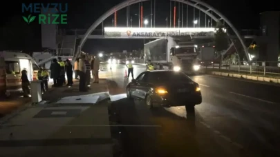 Aksaray'da Tehlikeli Makas Atan Araç, Otomobile Çarparak Kaçtı: Sürücü İzini Kaybettirdi!