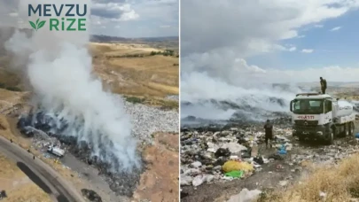 Eski Atık Alanında Yangın Çıktı, Halk Arasında Korku Dolu Anlar Yaşandı!