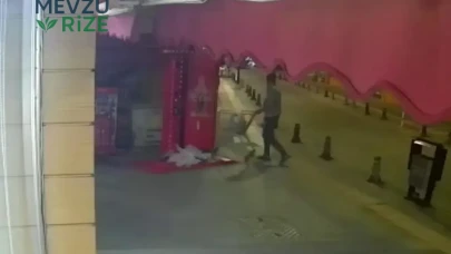 Sivas'ta Bakkal Dükkanının Önünden Market Arabası Hızla Çalındı!