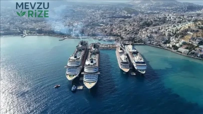 Kuşadası'na Kruvaziyer Akını: 2 Gemide 8,200 Turist Ağırlanıyor!