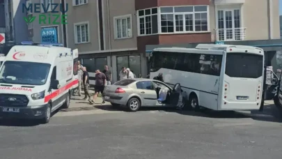 Zonguldak’ta Otomobil ve Halk Otobüsünün Çarpışması Sonucu 7 Kişi Yaralandı!