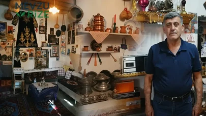 Babasından kalan iki parça eşyayla başladı! Evinin altını üç bin parçalık dev müzeye dönüştürdü