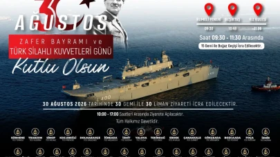 30 Ağustos'ta 15 gemi ile İstanbul'da boğaz geçişi yapılacak