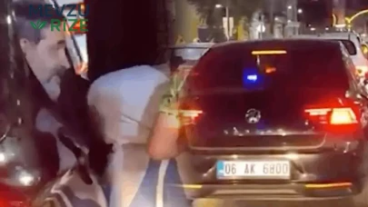 AKP'li Uğur Işılak konserden çıkar çıkmaz çakarlı aracına bindi! Polis koruması eşliğinde