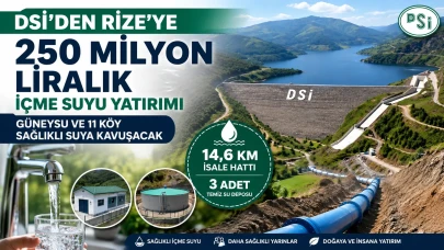 DSİ'den Rize'ye 250 Milyon Liralık İçme Suyu Yatırımı: Güneysu ve 11 Köy Sağlıklı Suya Kavuşacak