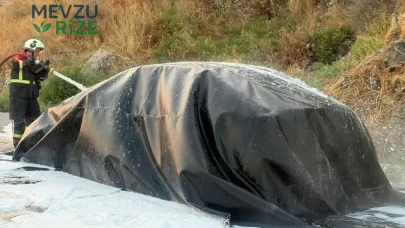 Lüks Elektrikli Araç Alev Alev: Yangın Tam 12 Saat Boyunca Kontrol Altına Alınamadı!