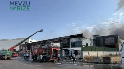 Gaziantep’te Elyaf Üretim Tesisinde Korkutan Yangın Çıktı