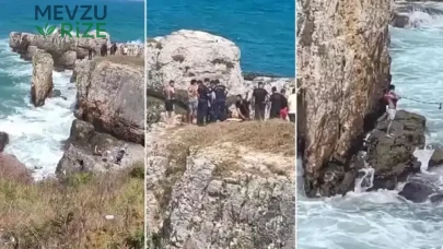 Yasağa Rağmen Denize Giren Şahıs, Kayalıklarda Mahsur Kaldı