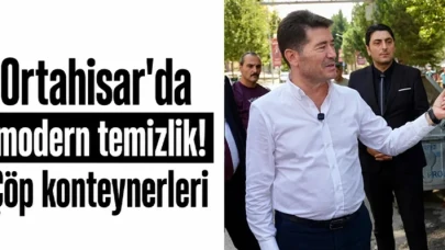 Ortahisar’da modern temizlik! Çöp konteynerleri