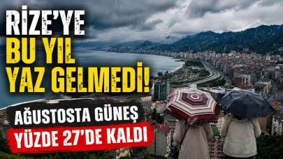 Rize’ye Bu Yıl Yaz Gelmedi! Ağustosta Güneş Yüzde 27’de Kaldı