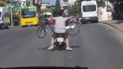 Gaziantep'te Trafikte Oluşan Motosiklet Tehlikesi Dikkat Çekti