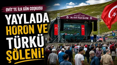 Ovit'te ilk gün coşkusu; Yaylada horon ve türkü şöleni