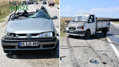 Samsun'da Trafik Kazası: Otomobil ile Kamyonet Çarpıştı, 6 Kişi Yaralandı!
