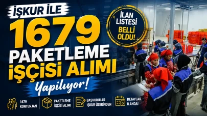 İŞKUR İle 1679 Paketleme İşçisi Alımı Yapılıyor!
