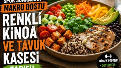 Protein ve Lezzet Bir Arada: 20 Dakikada Tavuklu Kinoa Kasesi