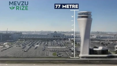 Antalya Havalimanı'nda Yeni Trafik Kontrol Kulesi 46 Metre Yüksekliğe Ulaştı