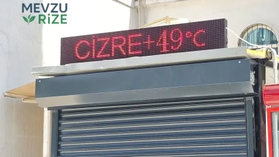 Cizre'de Kavurucu Sıcaklık Rekoru: Termometreler 49 Dereceyi Aştı!
