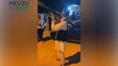 Libya'da düğünde roketatarlı kutlama kamerada