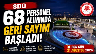 SDÜ 68 Personel Alımında Geri Sayım Başladı