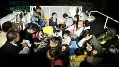 Çanakkale'nin Ayvacık Bölgesinde 15 Çocuk ile Birlikte 32 Göçmen Ele Geçirildi
