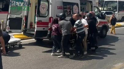 Edirne’de Minibüs ile Motosiklet Çarpıştı, Sürücü Hastaneye Kaldırıldı!