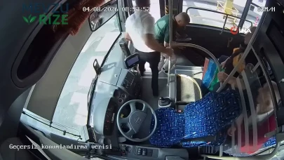 Trabzon'da Seyahat Halinde Fenalaşan Yolcuya Şoförden Acil Müdahale!