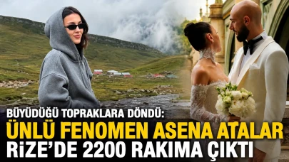 Büyüdüğü topraklara döndü: Ünlü fenomen Asena Atalar Rize’de 2200 rakıma çıktı