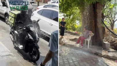 Diyarbakır'da Sıcaklık Rekoru Kırıldı: Vatandaşlar Serinlemek İçin Yeni Bir Çözüm Geliştirdi!