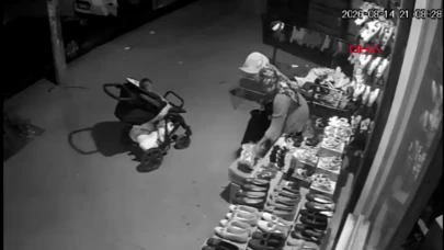 Esenyurt’ta pazar arabalı hırsızlık kamerada: 5 çift ayakkabı çaldılar