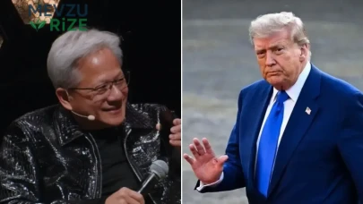 Nvidia CEO'su Jensen Huang'ın Sahnede Olduğu Anlarda Trump'tan Gelen Sürpriz Telefon!