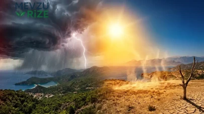 Meteoroloji haritayı değiştirdi: Bir yanda 39 derece, diğer yanda gök gürültülü sağanak
