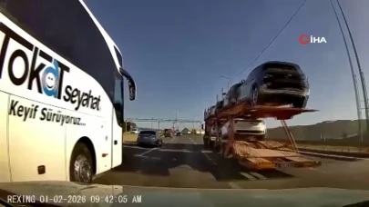 Ani Şerit Değişikliği Kaza Tehlikesini Beraberinde Getirdi: Ciddi Bir Facianın Eşiğindeydik!
