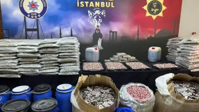 İstanbul'da uyuşturucu operasyonu: 1 buçuk ton uyuşturucu ele geçirildi, 46 gözaltı