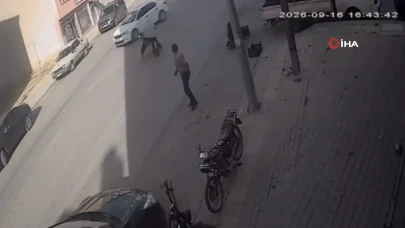 Elektrikli bisiklet devrildi: Sürücü kazadan kaçayım derken kendini yerde buldu