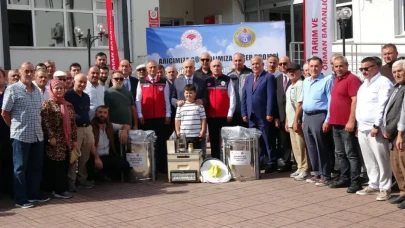 Ordu'da arıcılara büyük destek : Yüzde 70 hibeli bal süzme makineleri dağıtıldı