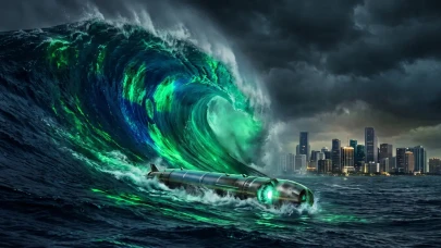 500 metre tsunami oluşturuyor: Putin'in kıyamet silahı Poseidon İngiltere'yi nasıl sular atında bırakacak?