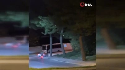 Edirne'de polisten kaçan ehliyetsiz sürücü kamerada