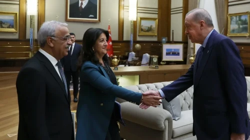 DEM Parti İmralı Heyeti'nin Cumhurbaşkanı Erdoğan ile görüşmesi sona erdi