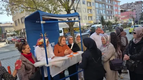 Arhavi’de AK Parti Üye Standına Yoğun İlgi