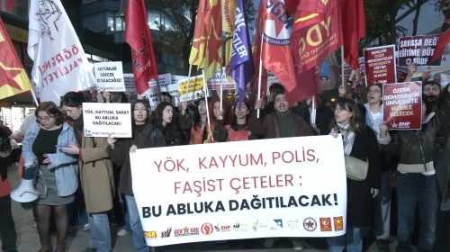Gençlik örgütlerinden YÖK protestosu... "AKP, YÖK’ü güçlendirerek baskı ve zorbalık politikalarını uygulamaktadır"