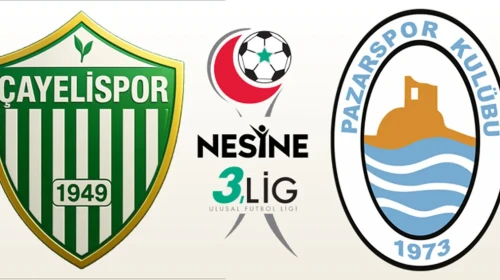 Pazarspor ve Çayelispor’un yeni maç programı belli oldu