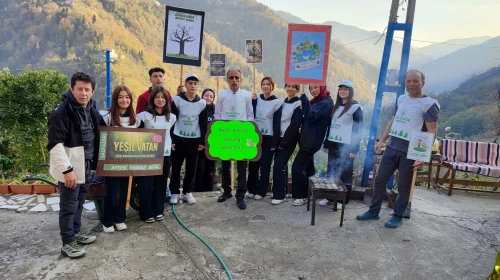 Şalpazarı'nda Yeşil Vatan projesiyle fidan dikimi etkinliği düzenlendi