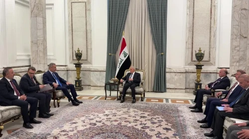 Dışişleri Bakanı Hakan Fidan, Irak'ta Cumhurbaşkanı Reşid ile bir araya geldi