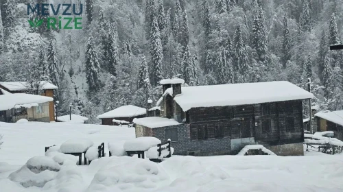 Rize’nin Yüksek Kesimleri Beyaza Büründü
