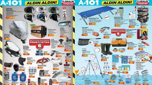 A101'den 11 Aralık İndirimleri: Motor Kaskı ve Elektrikli Isıtıcı Satışta!