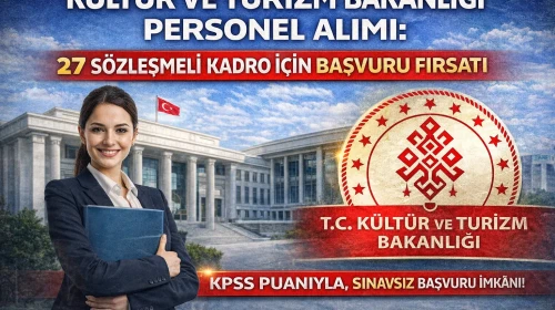 Kültür ve Turizm Bakanlığı Personel Alımı: 27 Sözleşmeli Kadro İçin Başvuru Fırsatı