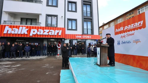 Erzurum'da Vaniefendi Halk Pazarı açıldı, üretici ve tüketiciyi buluşturacak