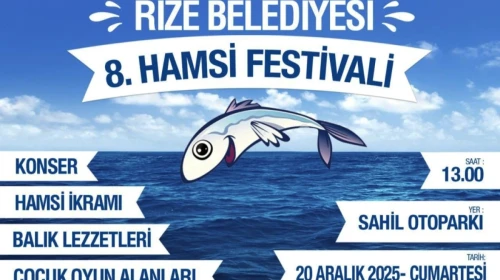 Rize'de 8. Hamsi Festivali, 20 Aralık'ta renkli etkinliklerle sahil otoparkında gerçekleşecek!