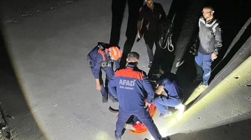 Burdur'da Baraj Kenarından Düşen Kişi AFAD Ekiplerince Kurtarıldı